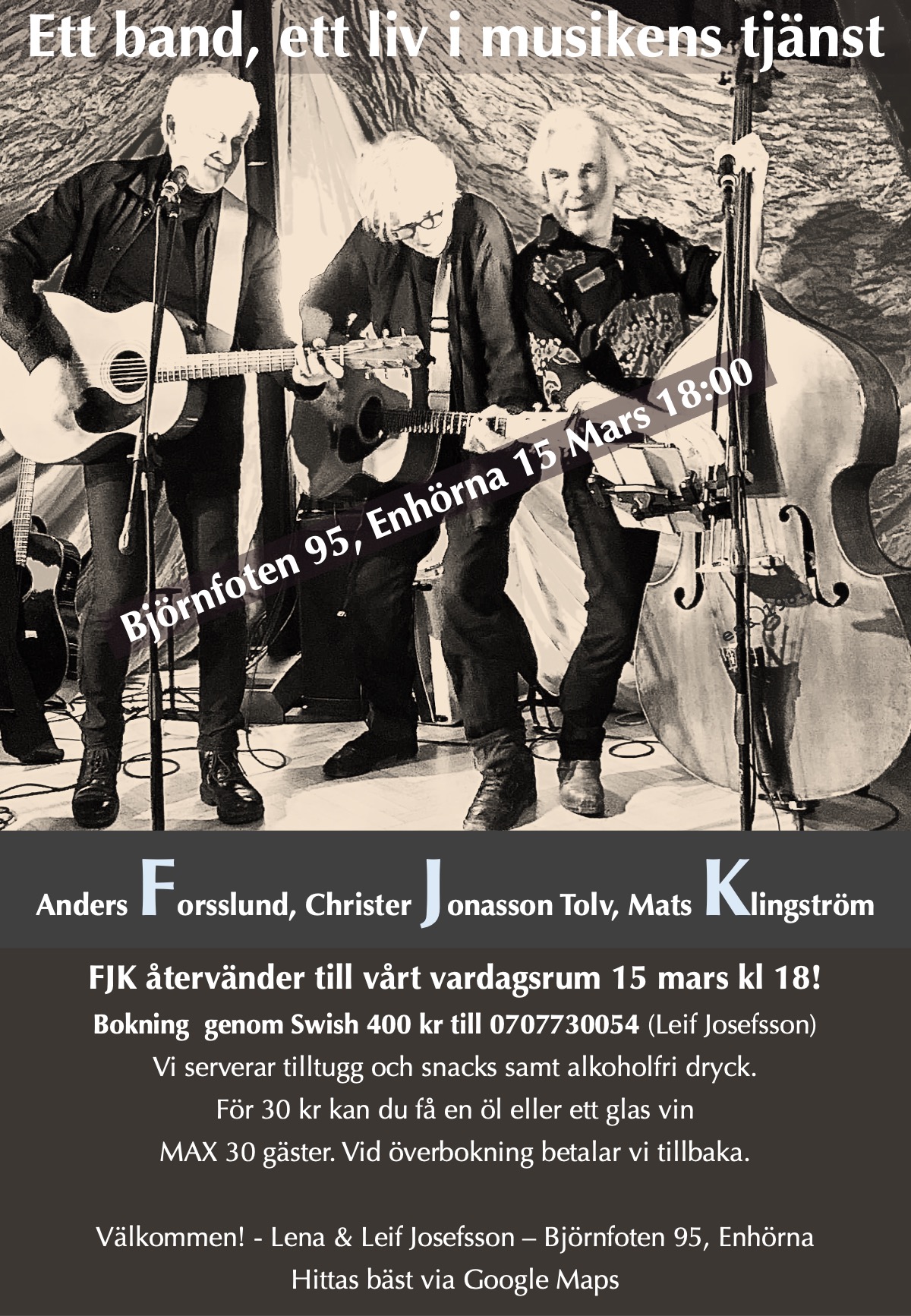 Affisch: FJK, 15 mars 2025