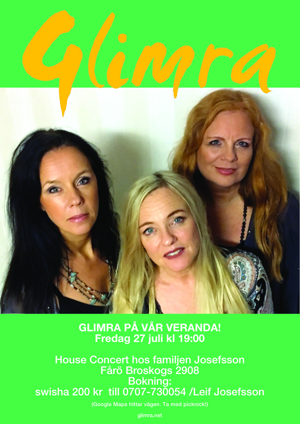 Affisch: Glimra, 27 juli 2018